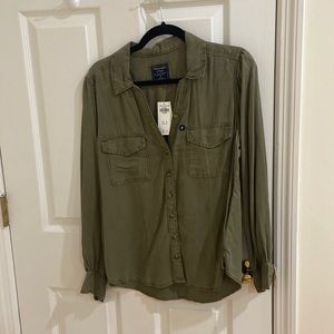 A&F button down shirt